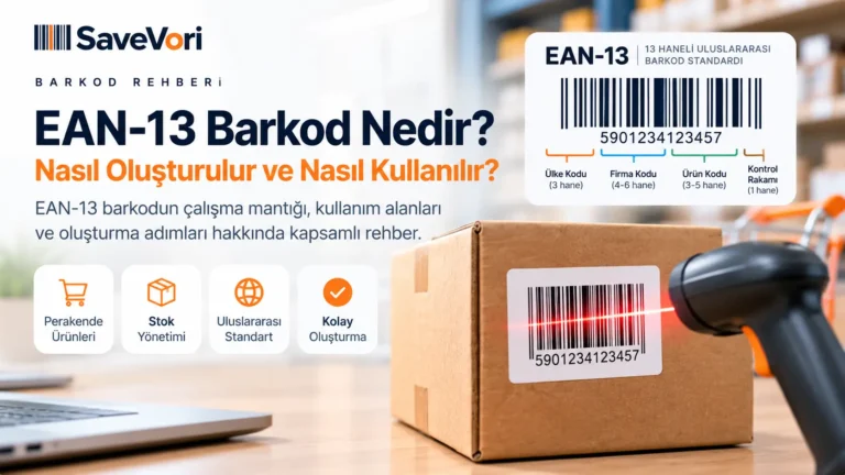 EAN-13 Barkod Nedir? Nasıl Oluşturulur ve Nasıl Kullanılır?